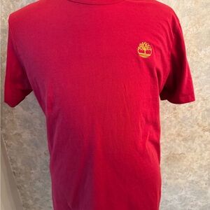 Timberland Red Men's Short Sleeve Tee